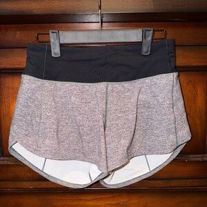 Lululemon Speed Up Mid Rise Shorts 4” — Size 4, Heather Grey